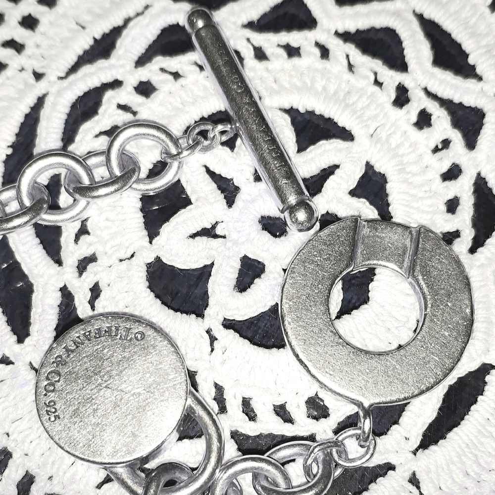 Vintage Tiffany & Co. STERLING Bracelet w 2 Charms - Picture 15 of 15